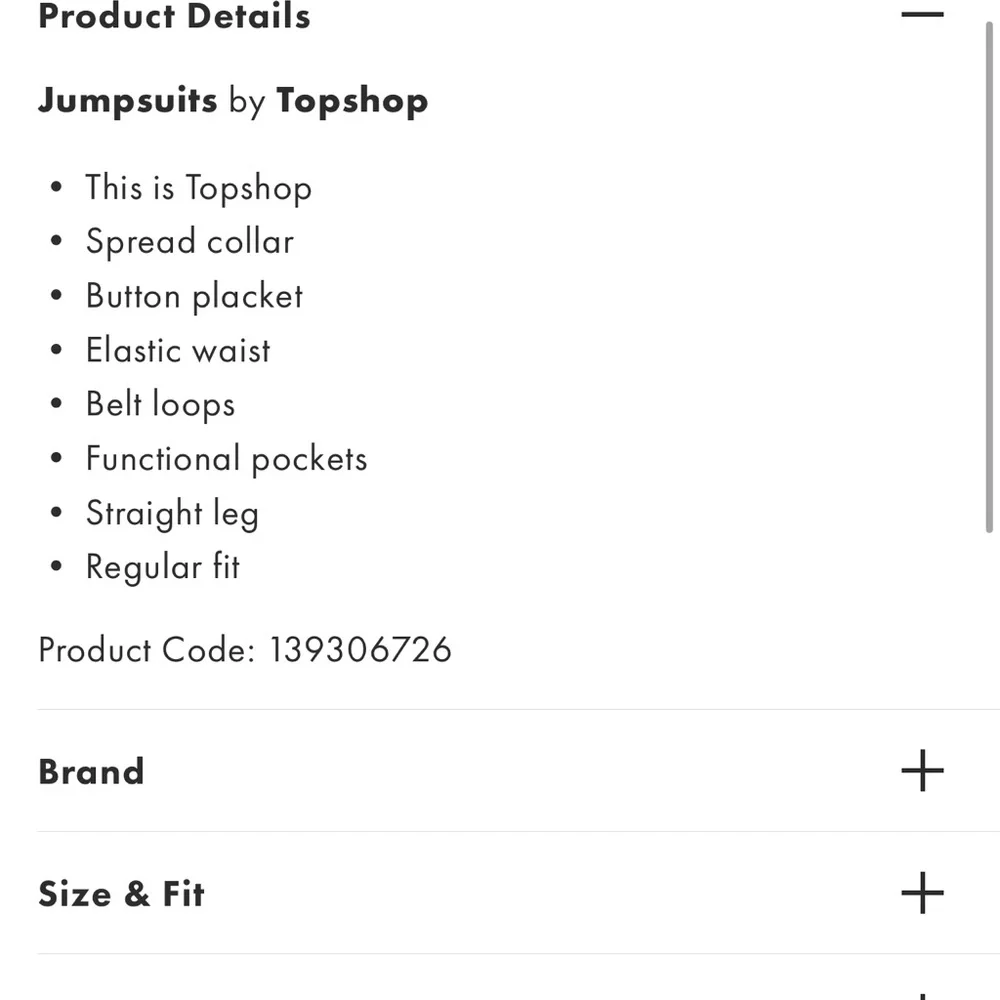 Topshop Charcoal Utility Jumpsuit - size 8 NWT - Picture 4 of 10